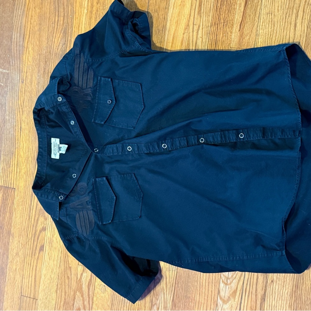 American Rag Navy Button-Up Shirt